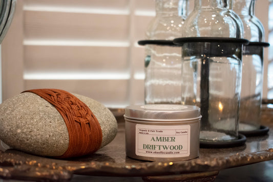 Amber Driftwood Soy Candle