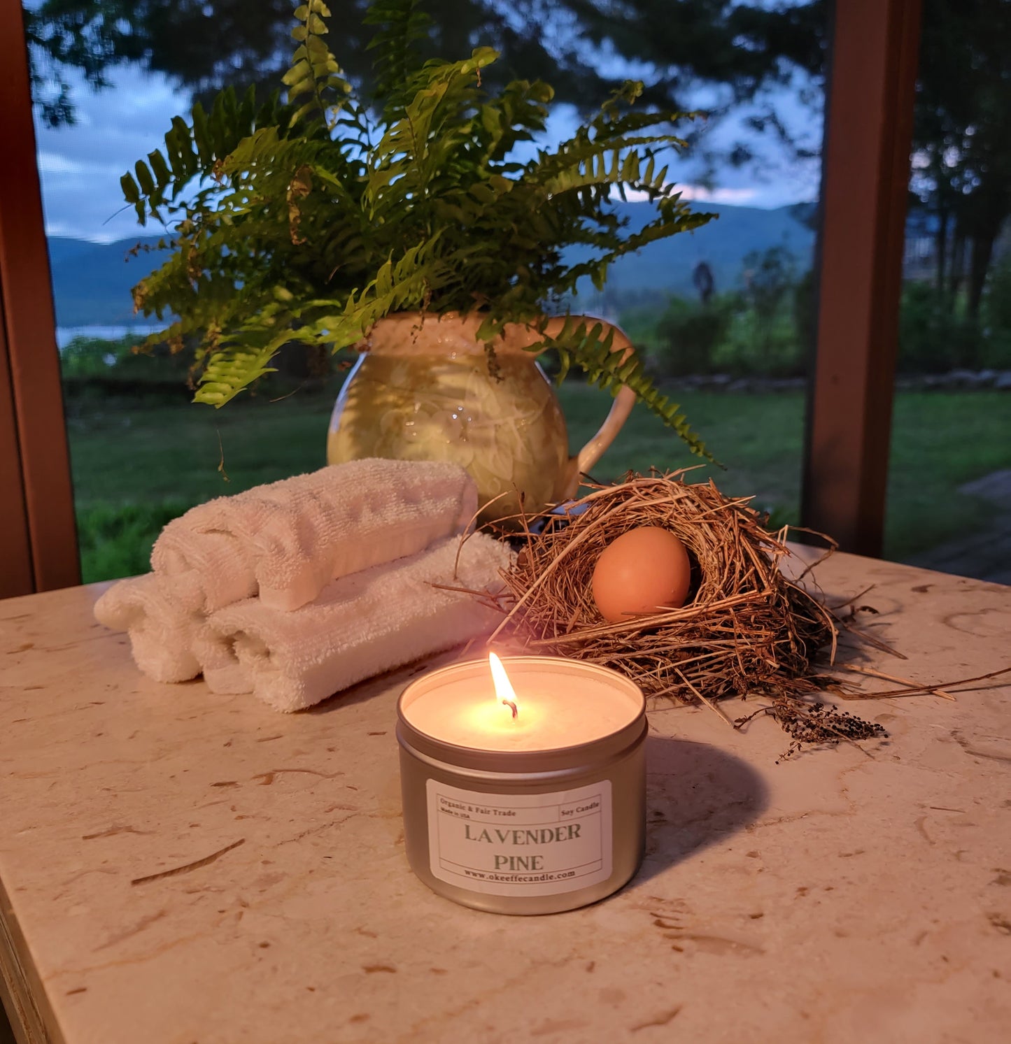 Lavender Pine Soy Candle